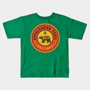 Vintage Appalachian Trail Blaze Appalachian Trail Marker Bear Kids T-Shirt